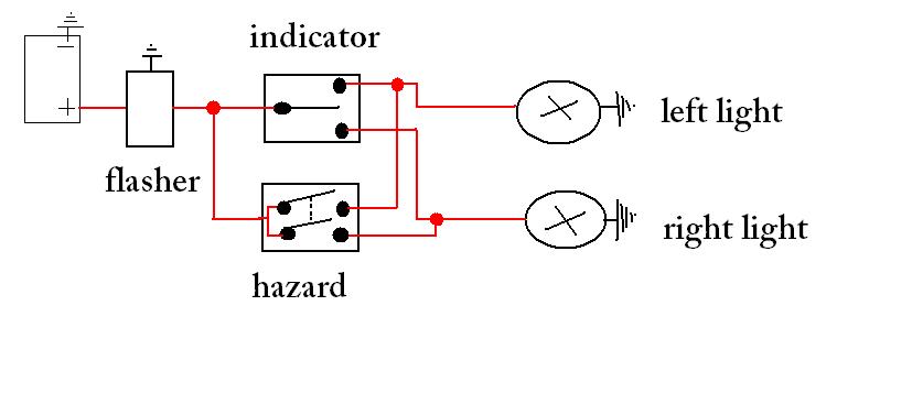 Diagram: Indicator/Hazard Light Circuit